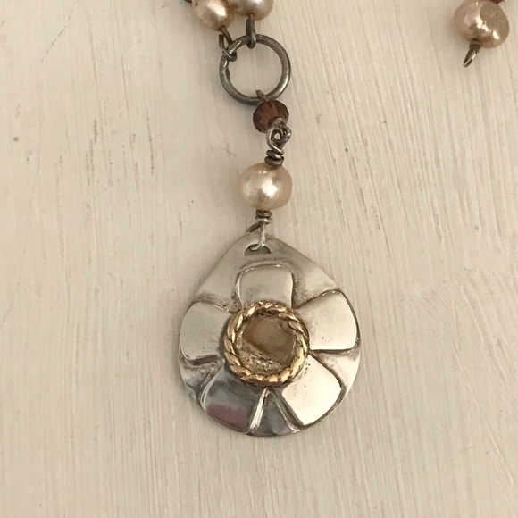 Vintage Sterling Silver Patricia O Beaded Necklace and Earrings Set - Picture 8 of 10